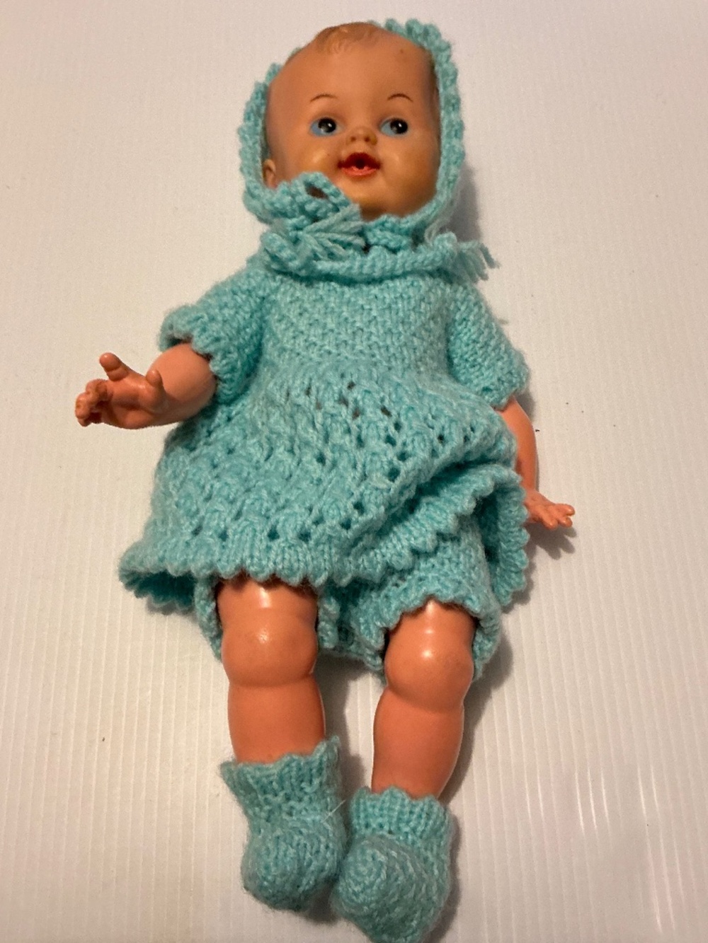 Vintage 1950s Reliable Doll 13" Hard Plastic Body Pliable Head Made in Canada